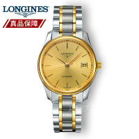 瑞士浪琴(Longines)手表 名匠系列真皮带商务休闲自动机械表男表钢带