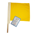 和居态 木杆棉麻防护旗 黄30x35cm 套
