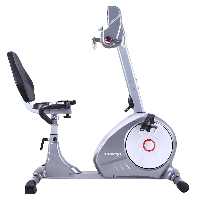 康乐佳卧式健身车老年家用静音磁控自行车手脚两用型8602r