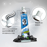 DARLIE好来(原黑人)超白竹炭深洁牙膏140g*4家庭实惠装清新口气去黄白牙齿送牙刷杯子