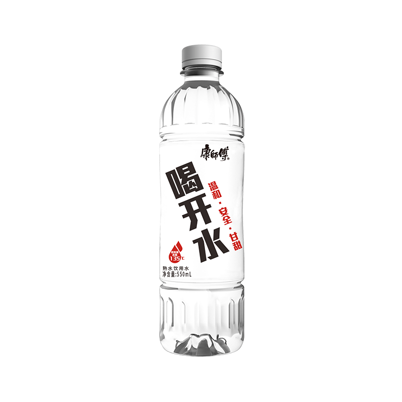 康师傅喝开水 熟水饮用水550mL*6瓶整箱量贩装