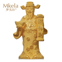 梦克拉Mkela 足金工艺水晶摆件 福临门 总重：（含罩）约125克