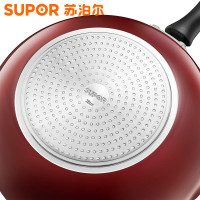苏泊尔（SUPOR）EJ28RP02 平底锅煎锅炒锅 火红点深型不粘锅 燃气灶电磁炉通用锅具28CM