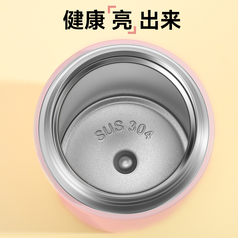 贡康迷你保温杯女简约水杯子304不锈钢学生小巧瓶高颜值便携车载男士