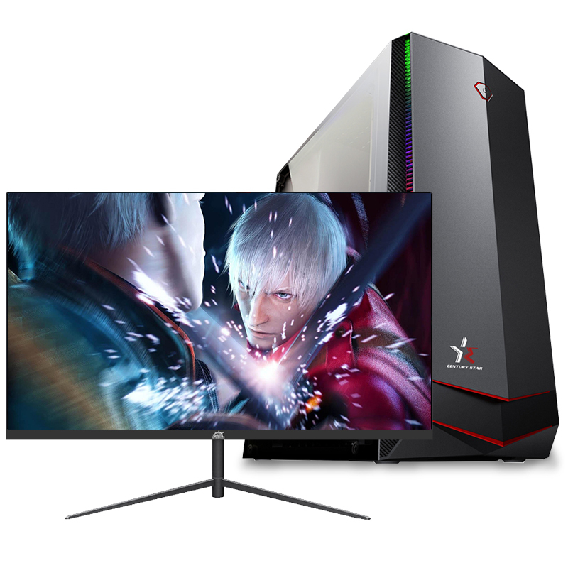 铭能 12代i7 12700F十二核/GTX1650独显/16G内存/512G固态 台式机 台式电脑 DIY组装机 组装电脑 家用办公电脑主机商务大型3D设计游戏电脑+27英寸全套