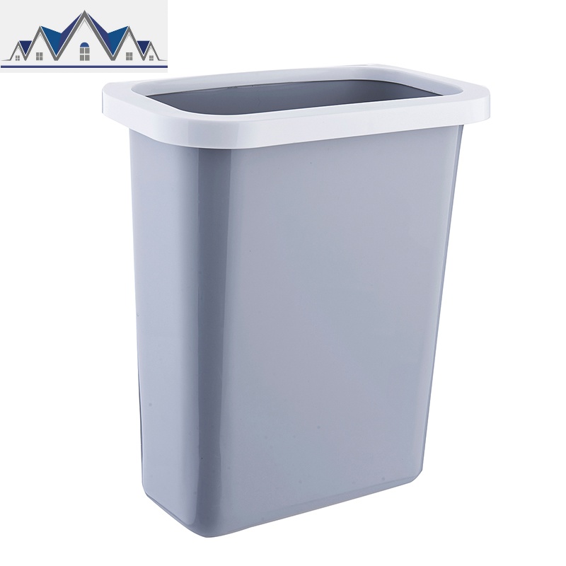厨房水池边可挂式垃圾桶橱柜壁挂家用无盖塑料桌面收纳盒小纸篓_31_741 大号灰色