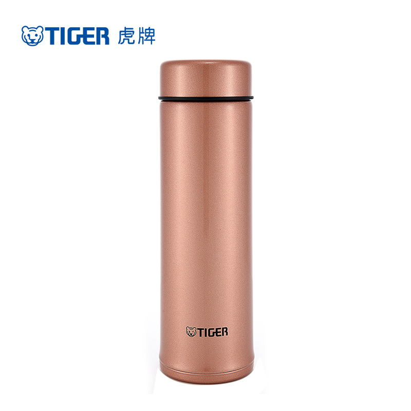 虎牌(tiger)[304不锈钢水杯 ]商务杯子 男女便携保温杯 标准型真空保 MMP-A30C 300ml 炫粉金NV高清大图
