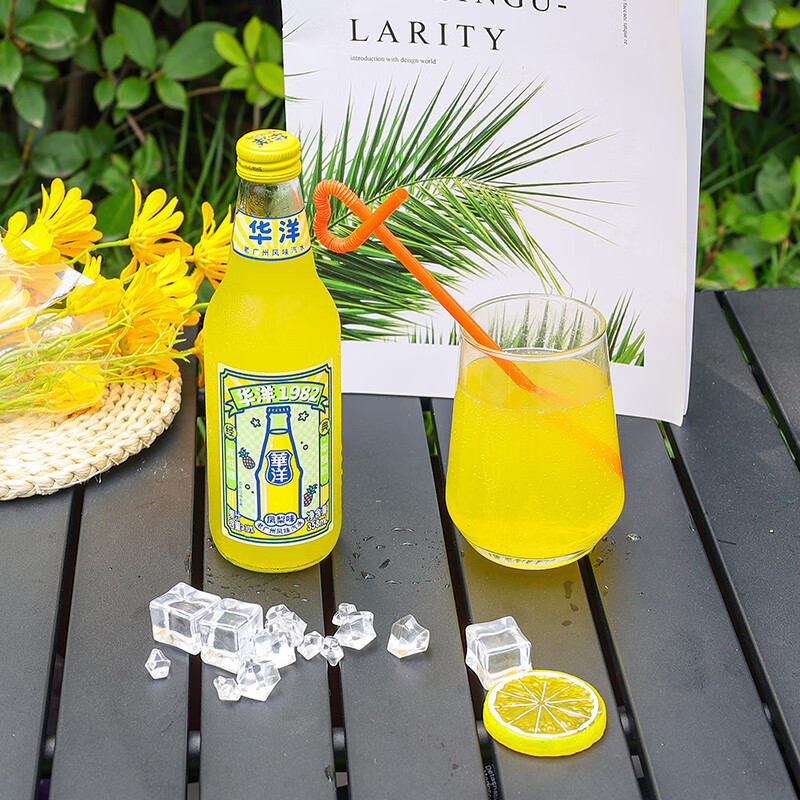 华洋1982汽水 果汁果味碳酸饮料荔枝味358ml*20瓶高清大图