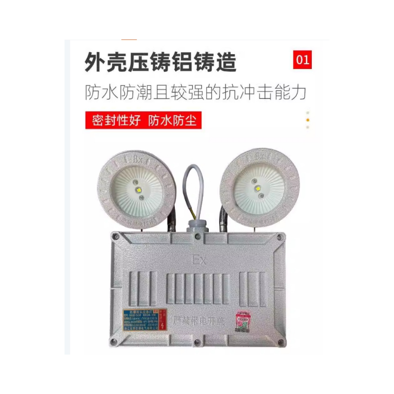 浙冠荣 BAJ52-2x5W双头防爆应急灯高清大图