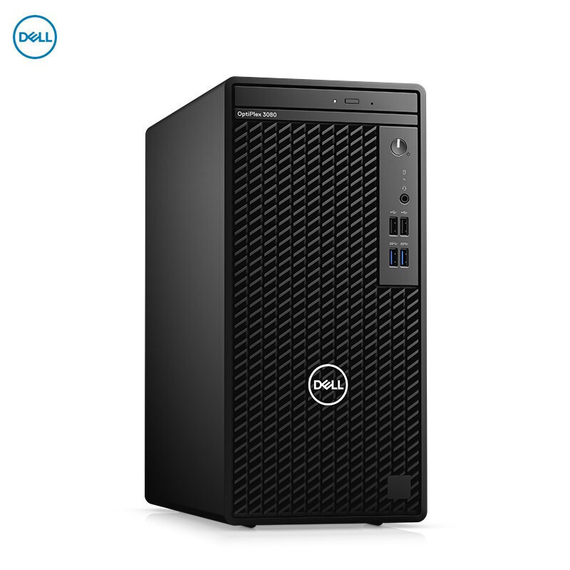 戴尔(Dell)OptiPle 3080MT商用电脑整机 21.5英寸显示器(I3-10100 8G 1T+256G )