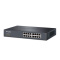 普联(TP-LINK)16口百兆铁壳桌面非网管交换机SF1016D分线器监控可上机柜架网吧防雷 1个装