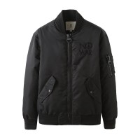 马克华菲羽绒服男短款秋冬时尚贴布印花男士棒球立领短款外套上衣