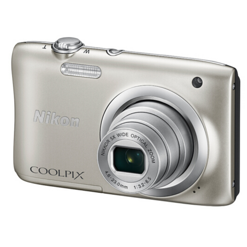 尼康 Coolpix A100 便携数码相机 轻便型数码相机 银色