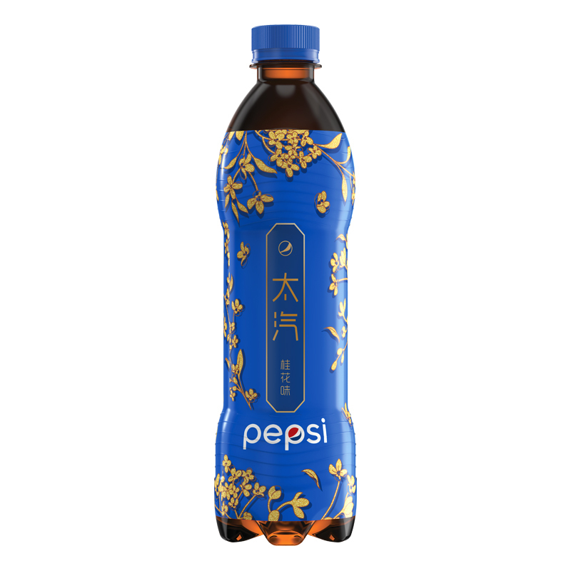 百事可乐桂花味汽水600ml 24瓶装 碳酸饮料 整箱自营