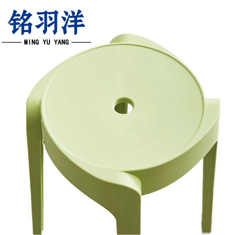 铭羽洋塑料凳绿色33*30*46cm个高清大图
