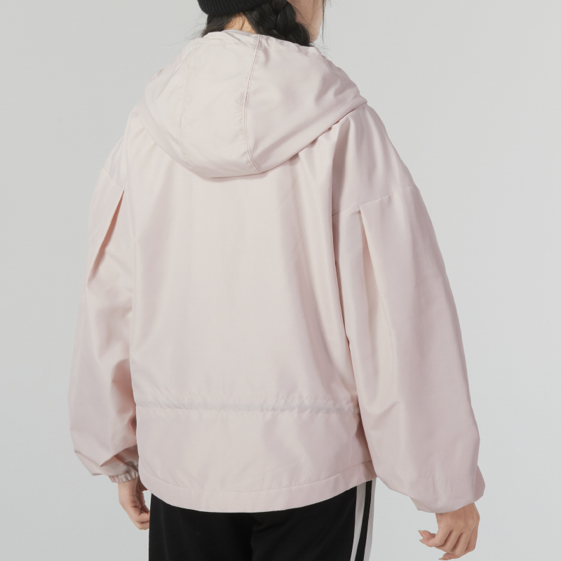 阿迪达斯 (adidas)外套女装新款户外健身跑步防风休闲宽松连帽运动服夹克 IM8815 ZP高清大图
