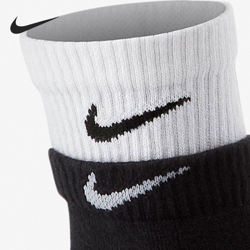 nike耐克袜子训练运动舒适透气中性拼接中筒袜运动袜dh4058011z
