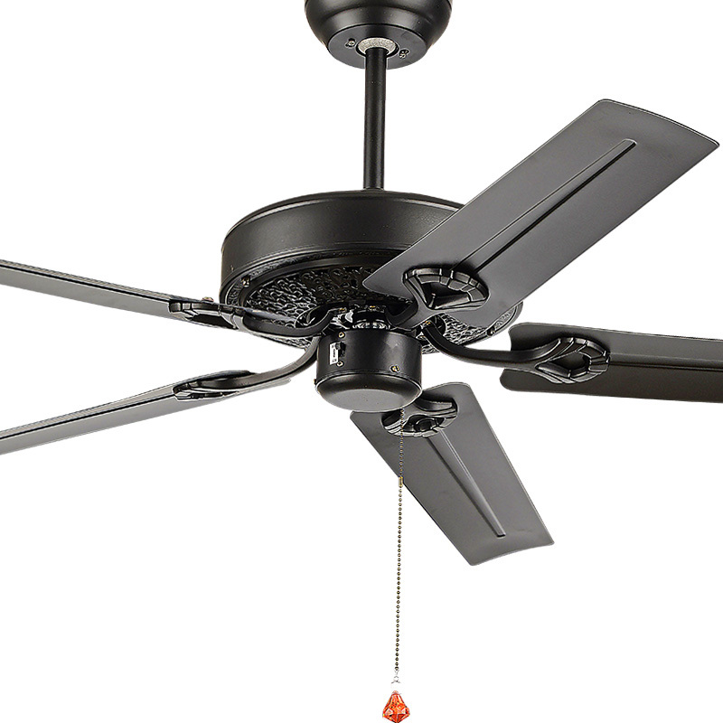 吊扇家用餐厅客厅美式电风扇卧室时光旧巷遥控五叶风扇