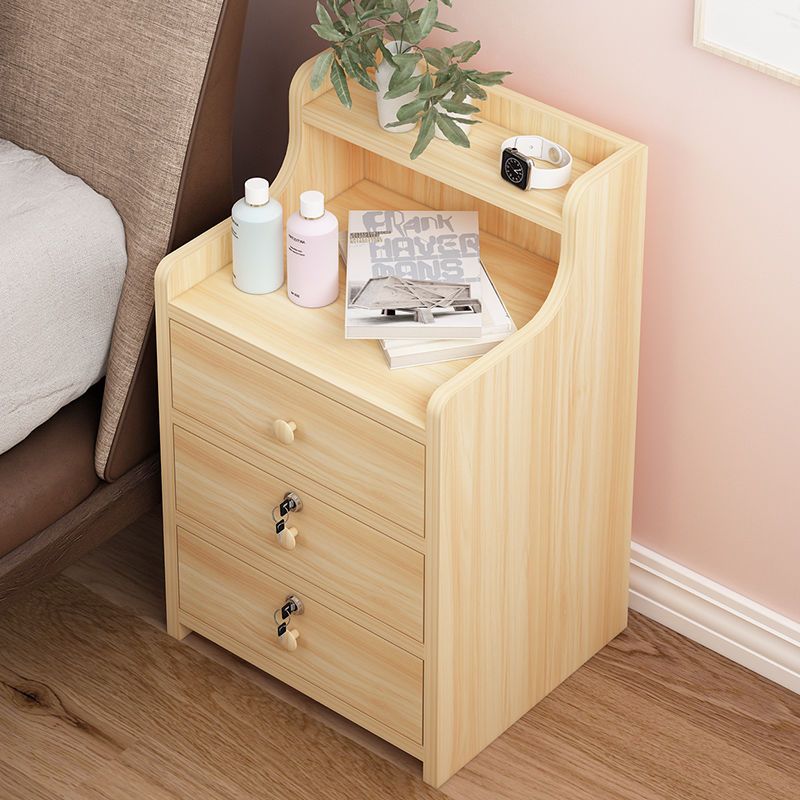 床头柜简约现代经济型卧室床头收纳储物柜床边带锁小户型家用小柜