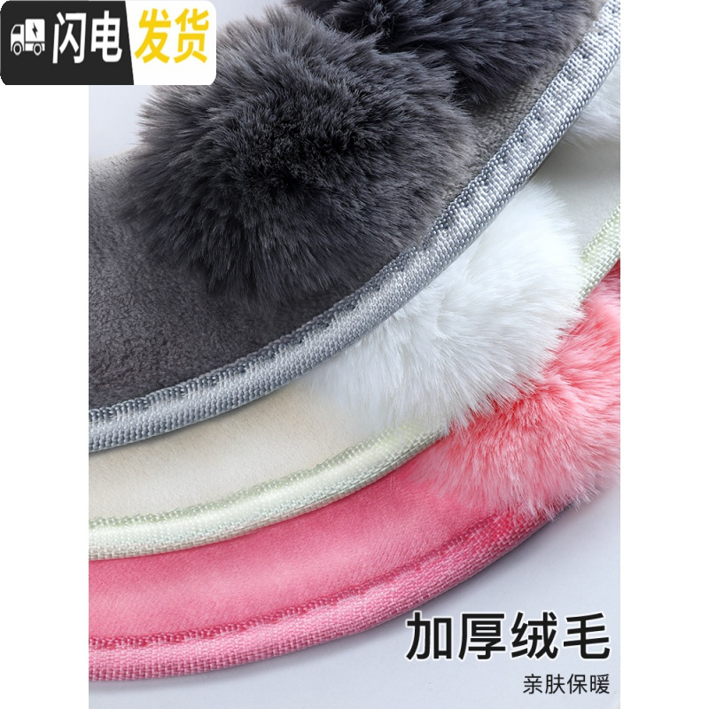 三维工匠马桶坐垫毛绒冬季粘贴式保暖防水坐便器热圈家用坐便套通用马桶贴马桶垫高清大图