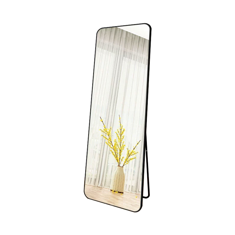 翌嘉YJ-CYJ-20 全身镜家用家用可移动等身墙面女装店试衣舞蹈化妆落地镜 黑色 450*1550高清大图