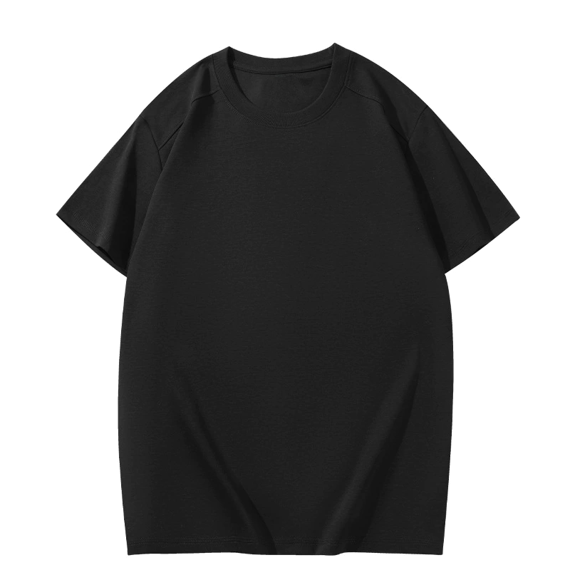 酷美智悦 黑色宽松运动T恤(M-3XL) KM-BH802 件高清大图