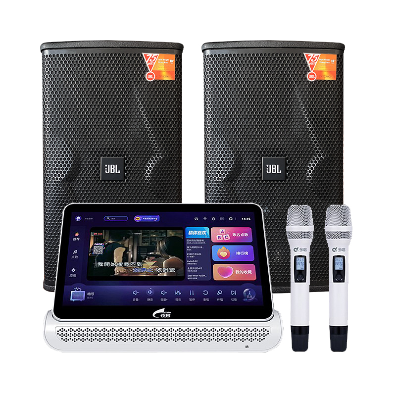 JBL ktv音响套装家庭卡拉OK音箱点歌机KES6100套装高清大图