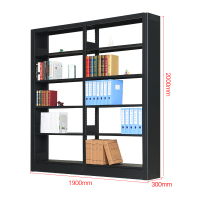 鑫虎威 钢制多层书架学校图书馆阅览室资料架展示架单面书架书柜置物架