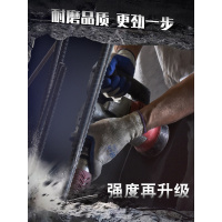 半胶手套浸胶劳动男工地耐磨挂胶工作防水半皮薄款干活橡胶左右手