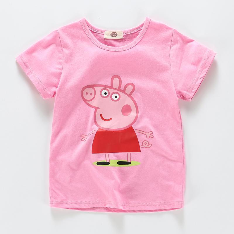 [促销]女童男童纯棉短袖t恤夏装儿童中小童佩琪女薄款体恤小猪佩奇