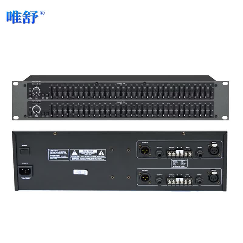 唯舒 WS-EQ231 专业31段双通道均衡器带压限大型舞台演出家用音响周边设备高中低调节器高清大图