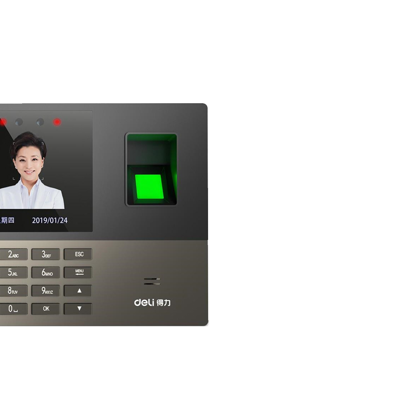 得力13888S指纹人脸考勤机(台)高清大图