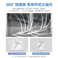 精锐版海尔(Haier)6套家用台式免安装洗碗机 高温消毒除菌 全自动智能刷碗机HTAW50STGW