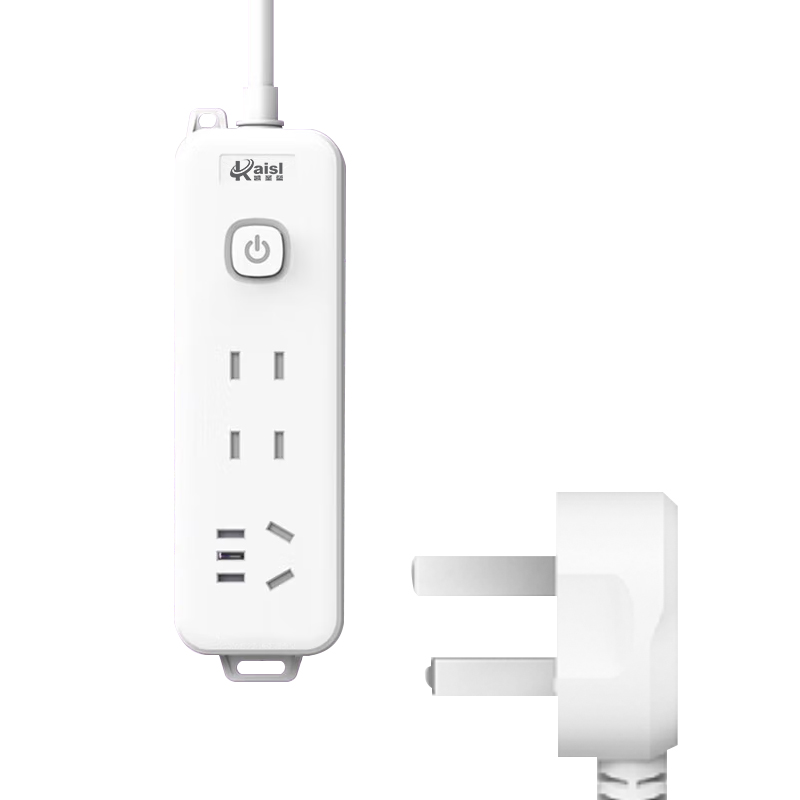 凯圣蓝 K06422 延长线插座 9 1.8米 2500W 2500W插排 插排(计价单位:个)白色高清大图