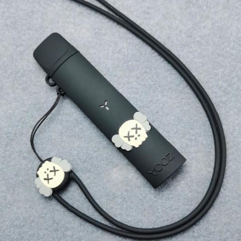 柚子yooz二代保护套硅胶壳丫ooz2一代电子器具烟杆套挂链绳yoooz1 柚子薄荷绿+挂绳