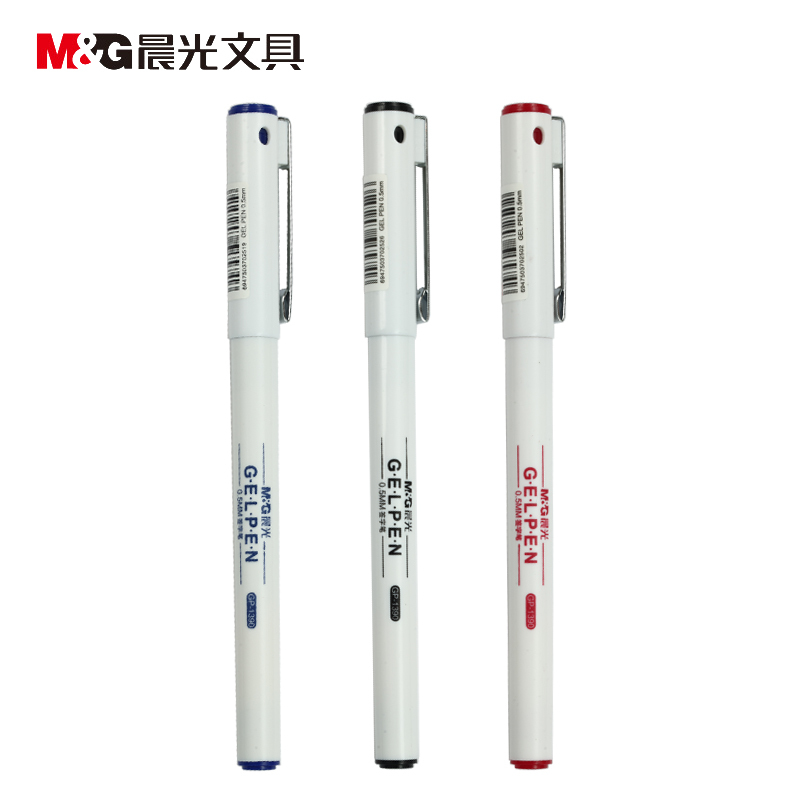 晨光中性笔 必备签字 GP1390 红 0.5mm 1*12