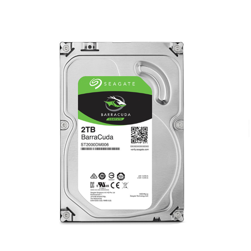 希捷(Seagate)酷鱼系列2TB 7200转64M SATA3 台式机硬盘(ST2000DM008)