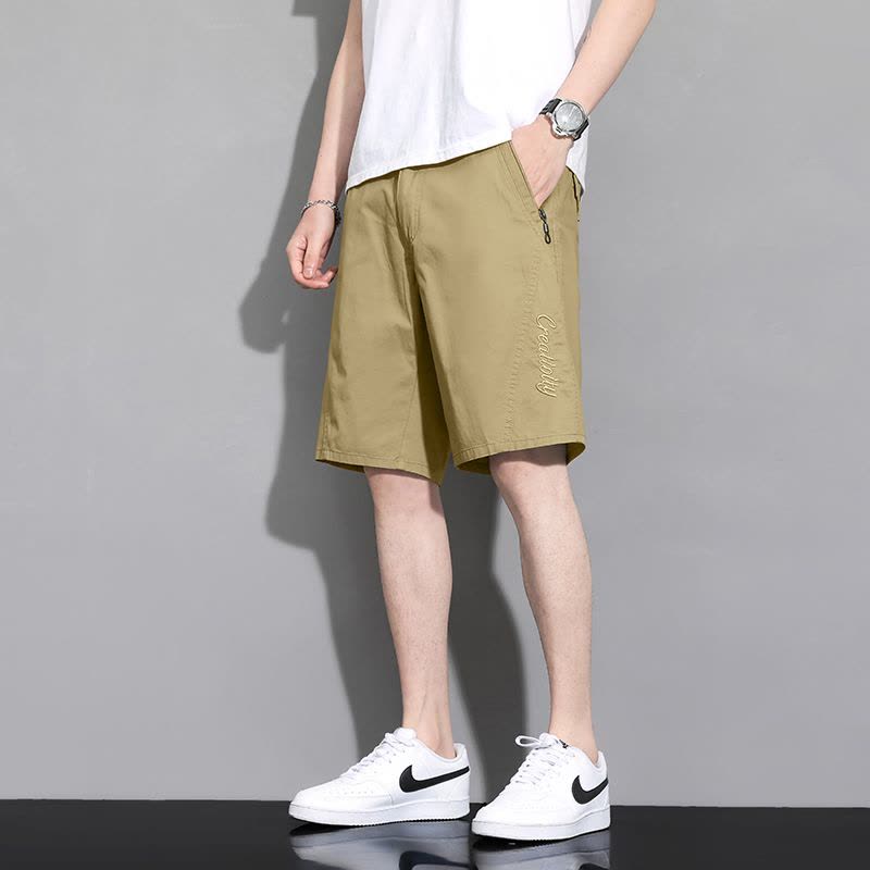 渔人船长夏季男士五分裤轻薄透气纯棉休闲运动裤短裤图片