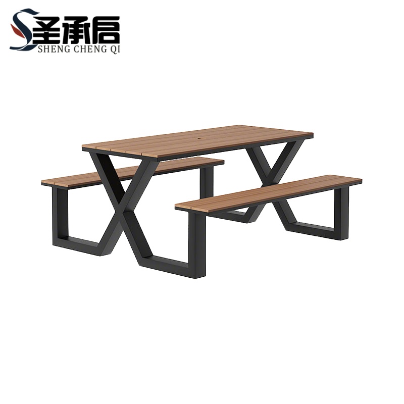 圣承启 长桌长凳 160cm 套高清大图