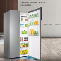 Haier海尔527升冰箱对开门风冷无霜双变频超薄家用大容量双门门双开门冰箱节能静音电冰箱银色新品BCD-527WDPC