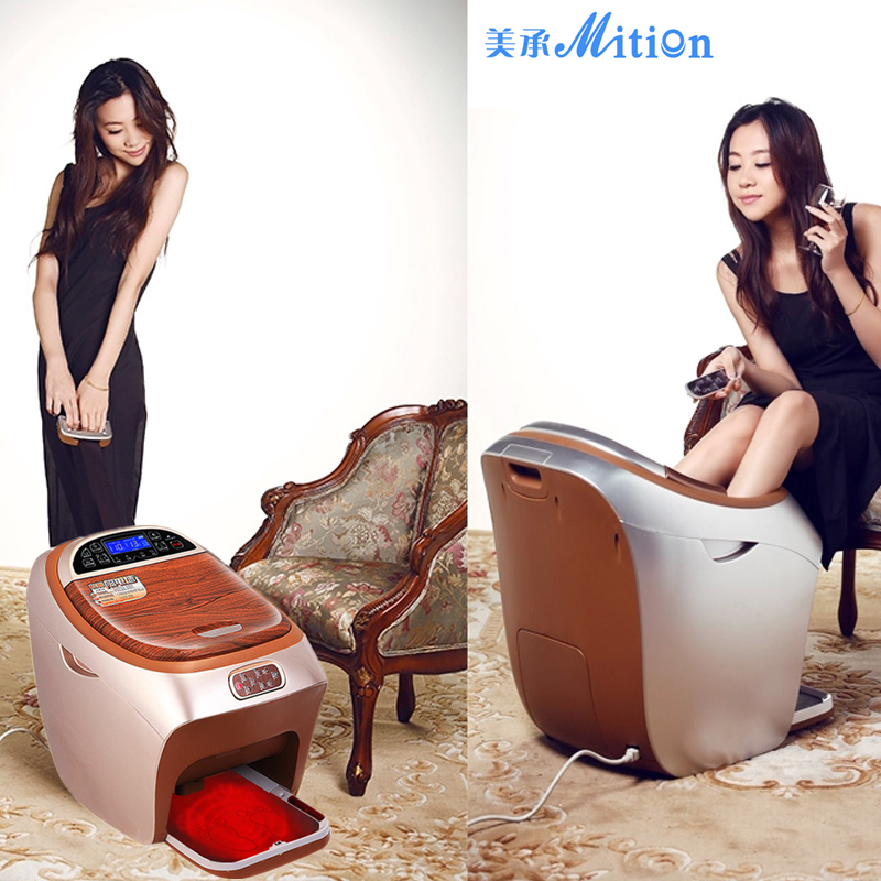 美承(Mition)06C28A 高端足浴盆全自动按摩加热 泡脚器深桶恒温熏蒸足疗机 防漏电 吴盺同款过小腿 一台胜两台
