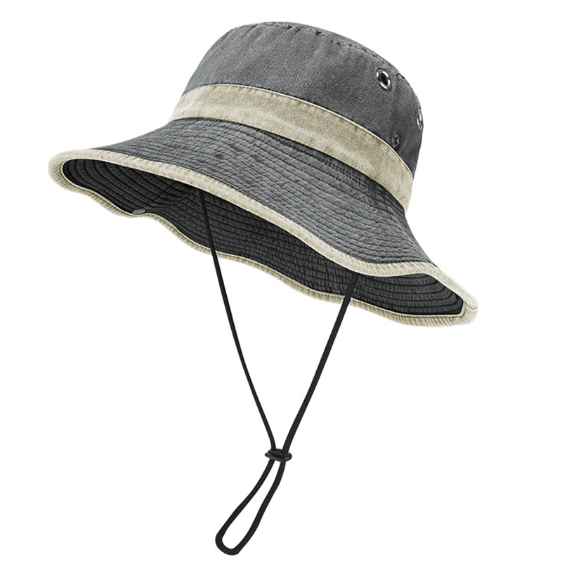 围盛 遮阳帽渔夫帽 纯棉 顶