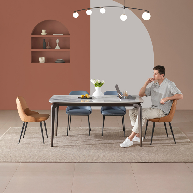 LAZBOY乐至宝软包餐椅家用轻奢简约现代客厅餐厅椅子PTLZ081Y