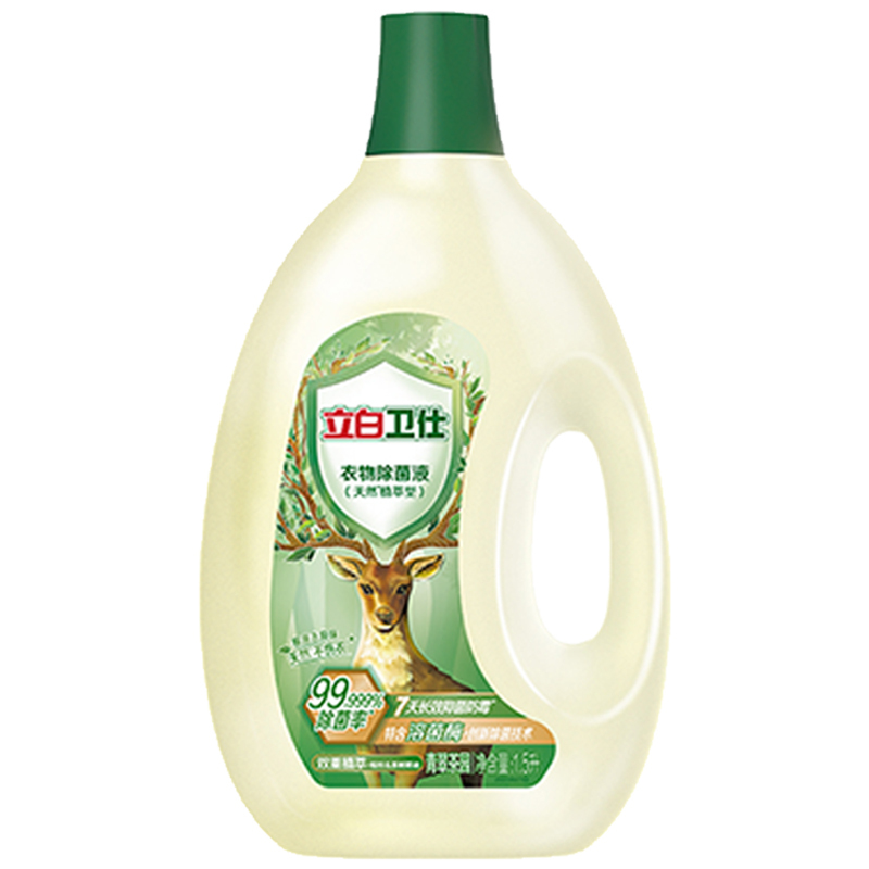 立白衣物除菌液卫仕衣物除菌抑味高效洁净青翠茶园1.5kg*2瓶高清大图