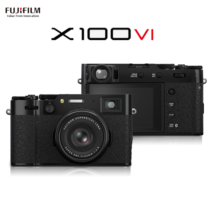 2024年新款 富士(FUJIFILM)X-100VI 微单相机 经典复古旁轴人文街拍神器 X100VI 黑色