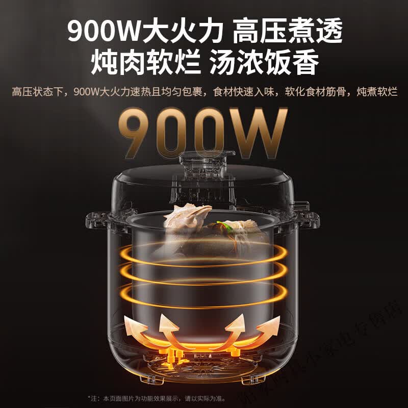 九阳(Joyoung) Y-50H135 电压力锅 电压力煲 5L大容量 双胆 家用多功能炖汤炖肉高压锅高清大图