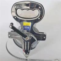 沃尔顿(WOERDUN)加厚不锈钢钢架尺50M