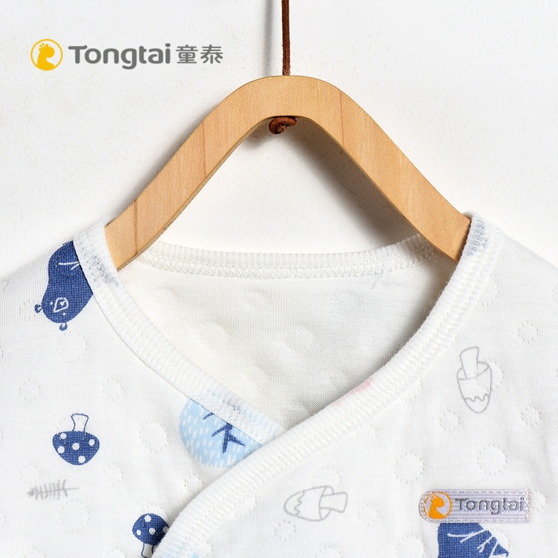 童泰TONGTAI秋冬初生儿纯棉加厚和服套装0-3个月婴儿保暖内衣婴幼儿通用59cm