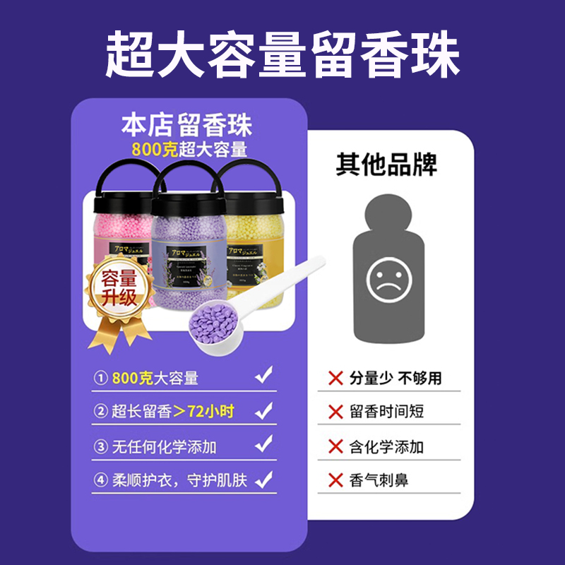 留香珠家用持久香味洗衣凝珠柔顺护衣物高清大图
