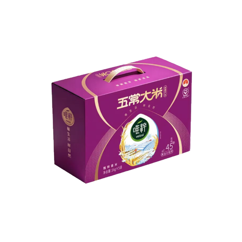 中粮唯粹甄粹五常大米礼盒 1kg*5包高清大图